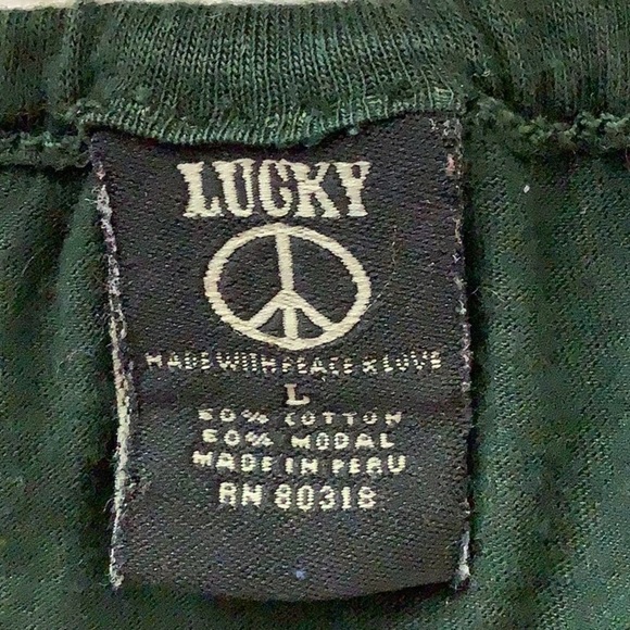 VTG Lucky Brand Tie Dye Top L - Picture 7 of 8